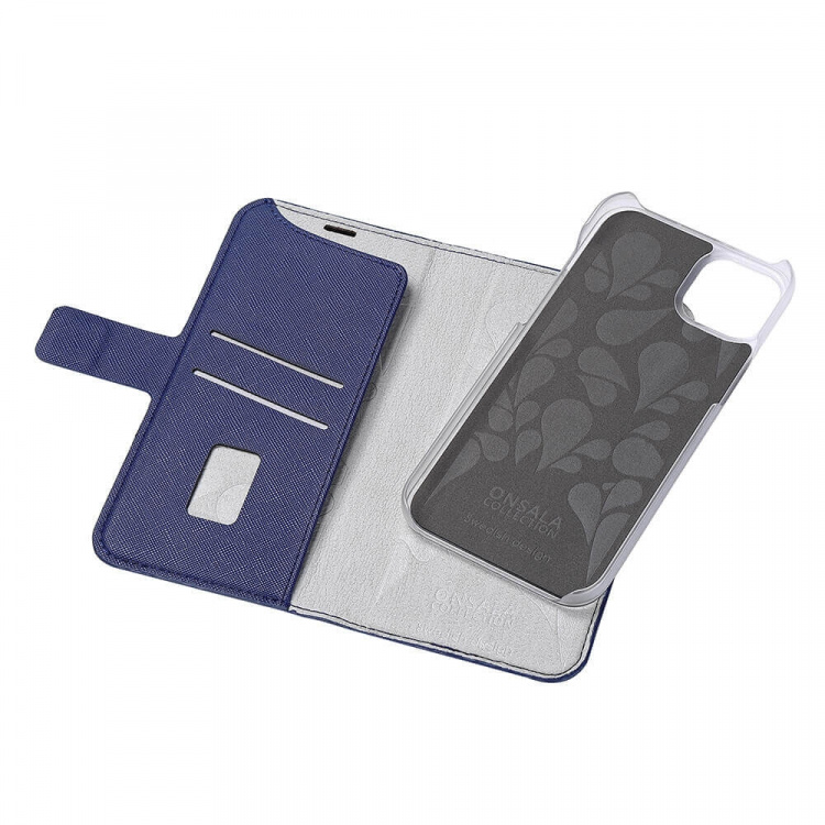 Onsala Wallet Eco Navy Blue iPhone 14 Plus Onsala Wallet Eco Navy Blue iPhone 14 Plus