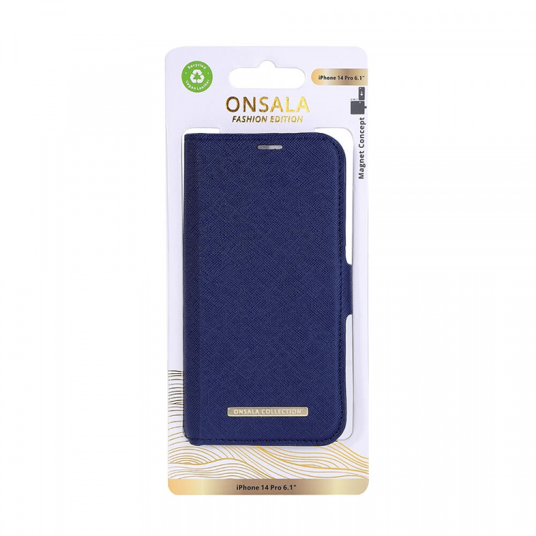 Onsala Wallet Eco Navy Blue iPhone 14 Pro Onsala Wallet Eco Navy Blue iPhone 14 Pro