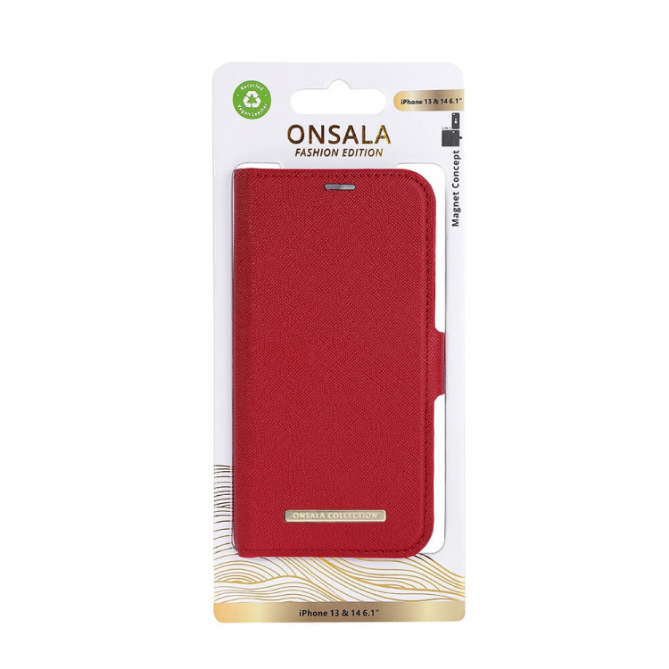 Onsala Wallet Eco Red iPhone 13/14