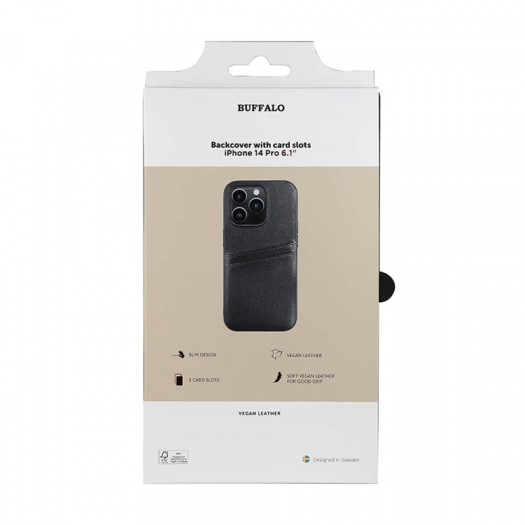 Buffalo Cover PU Sort - iPhone 14 Pro
