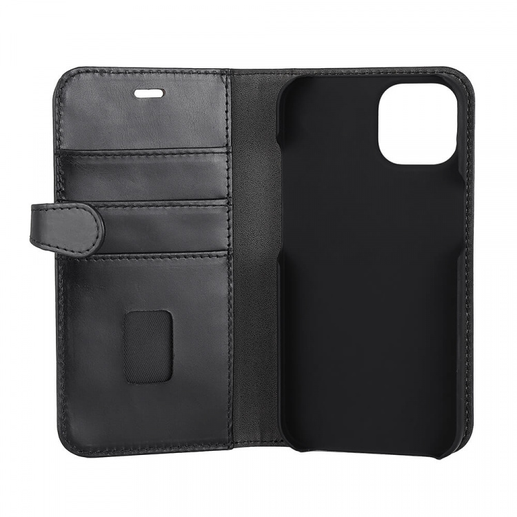 Buffalo 2in1 Leather 3 card MagSeries iPhone 13/14/15 Black