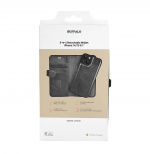 Buffalo 2in1 Leather 3 card MagSeries iPhone 13/14/15 Black