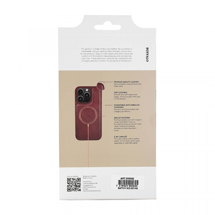 Buffalo Mobilcover iPhone 14 Pro Brun