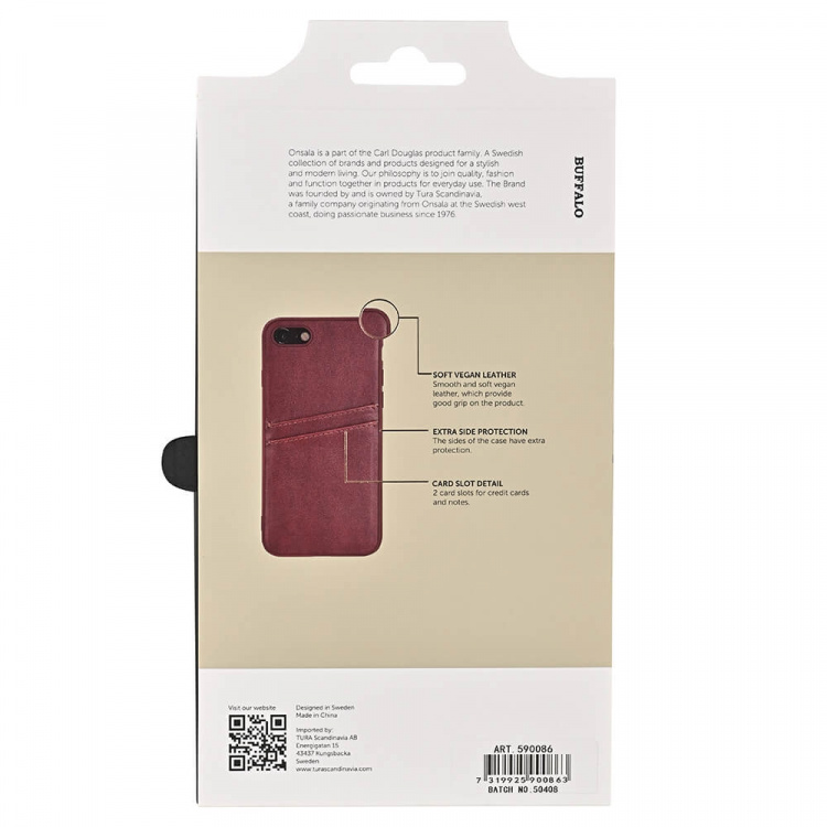 Buffalo Mobilcover PU Brun - iPhone 7/8/SE