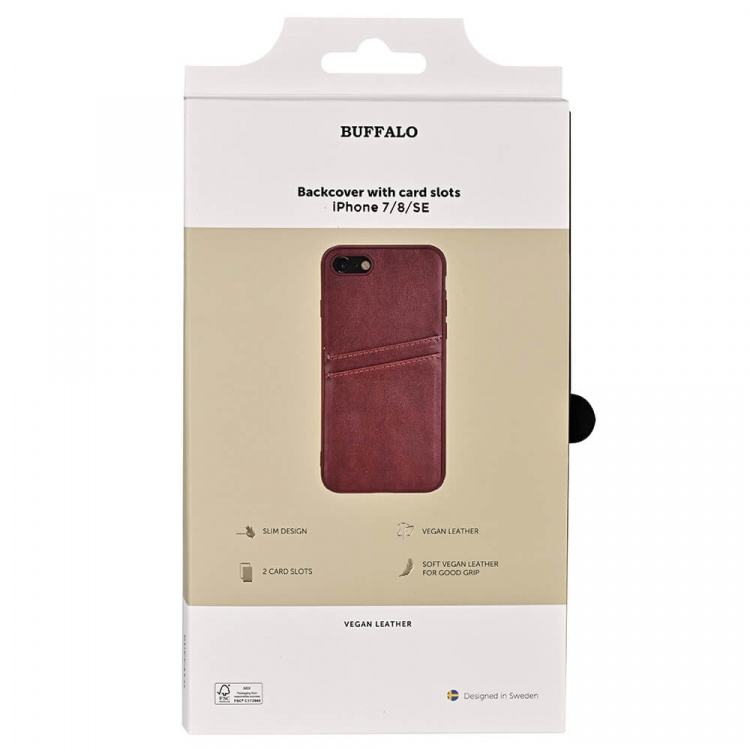 Buffalo Mobilcover PU Brun - iPhone 7/8/SE