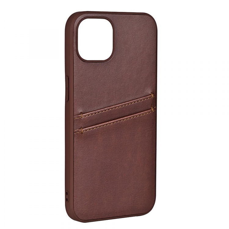 Buffalo Mobilcover PU 2 kort Brun - iPhone 12/12 Pro