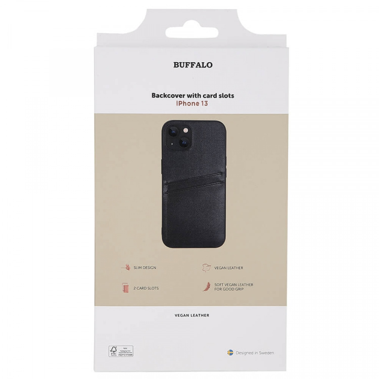 Buffalo Mobilcover PU Sort - iPhone 13
