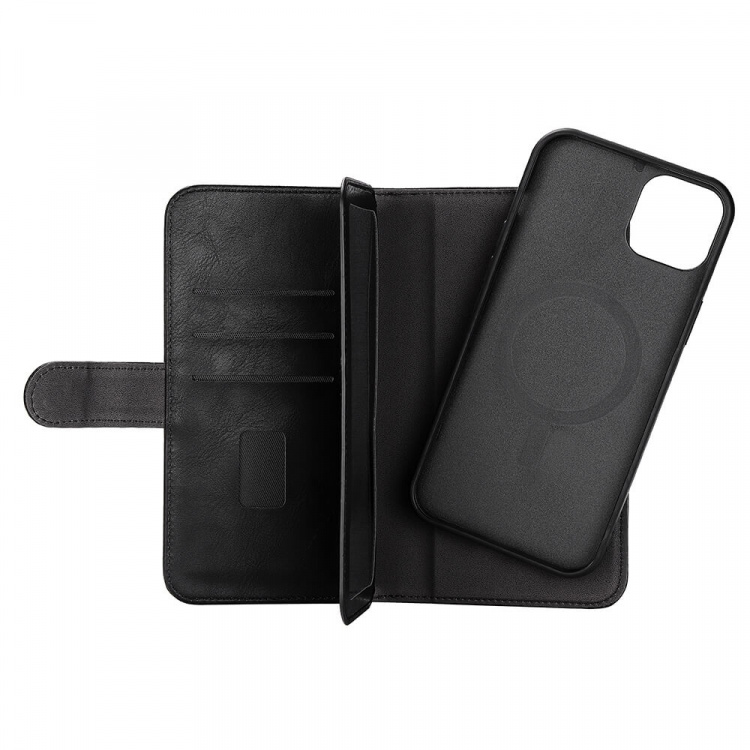 Gear Wallet 2-i-1 7 Kortrom MagSeries Sort - iPhone 14 Plus