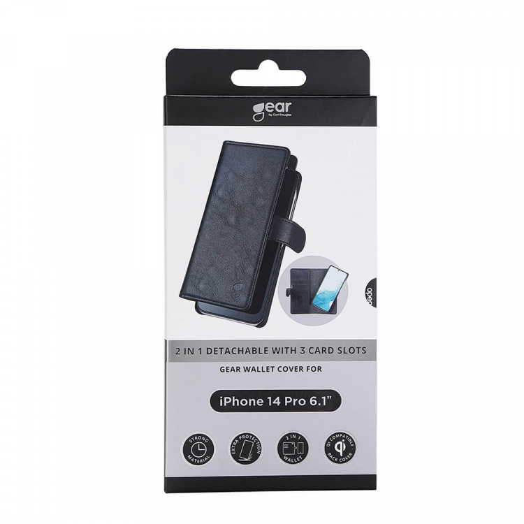 Gear Wallet 2-i-1 Sort - iPhone 14 Pro