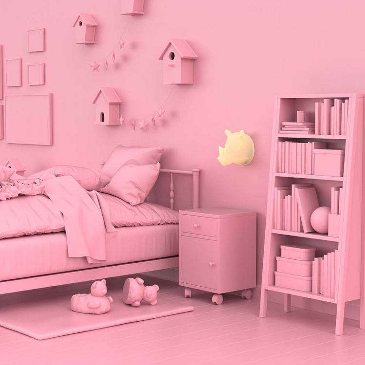 Mobility On Board Væg natlampe Wild Light Rhino, flere farver