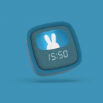 Mobility On Board Vækkeur med lys Billy Mørkeblå