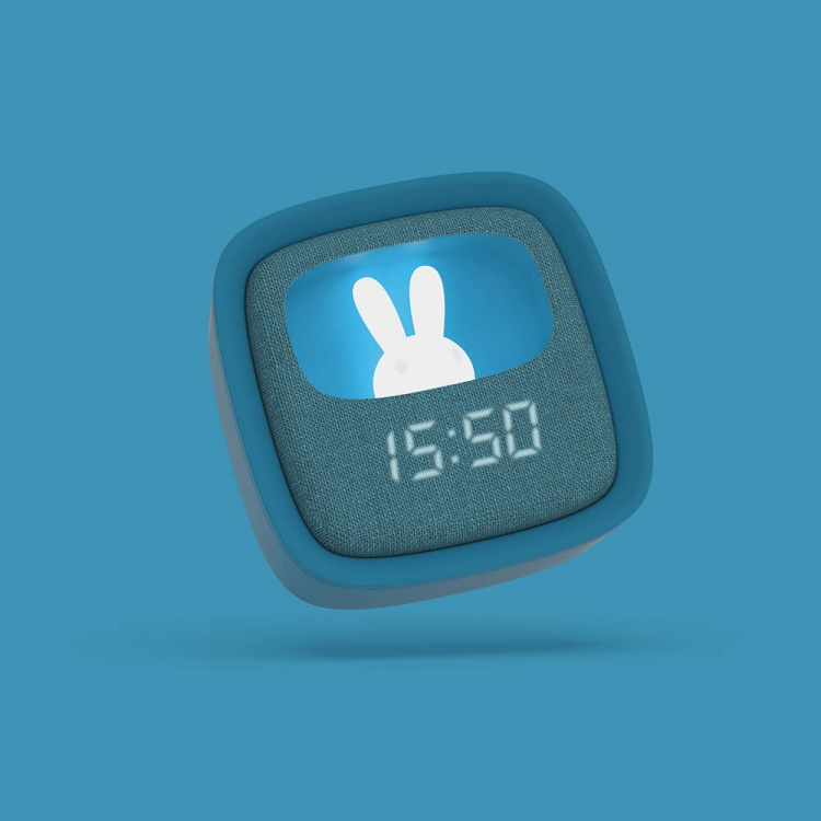 Mobility On Board Vækkeur med lys Billy Mørkeblå