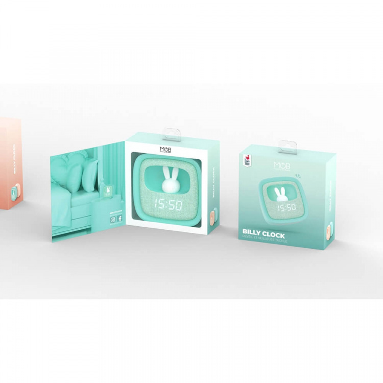 Mobility On Board Vækkeur med lys Billy Mint