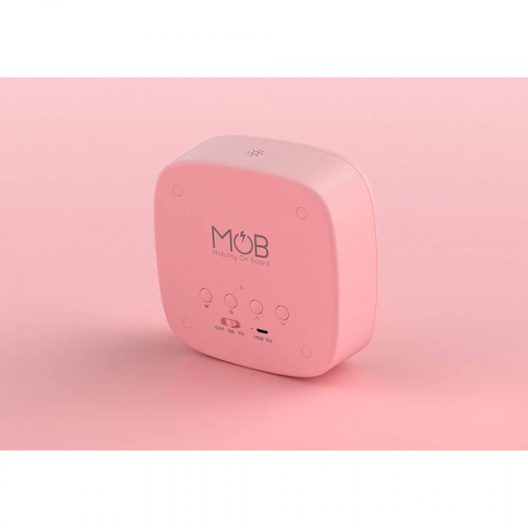 Mobility On Board Vækkeur med lys Billy Lyserød