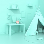 Mobility On Board Vækkeur med lys Billy Lyserød