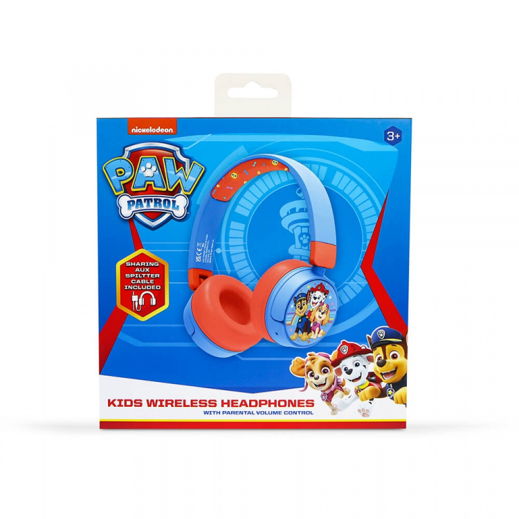 Paw Patrol Høretelefoner On-Ear Junior Trådløs 85dB/95dB Paw Patrol