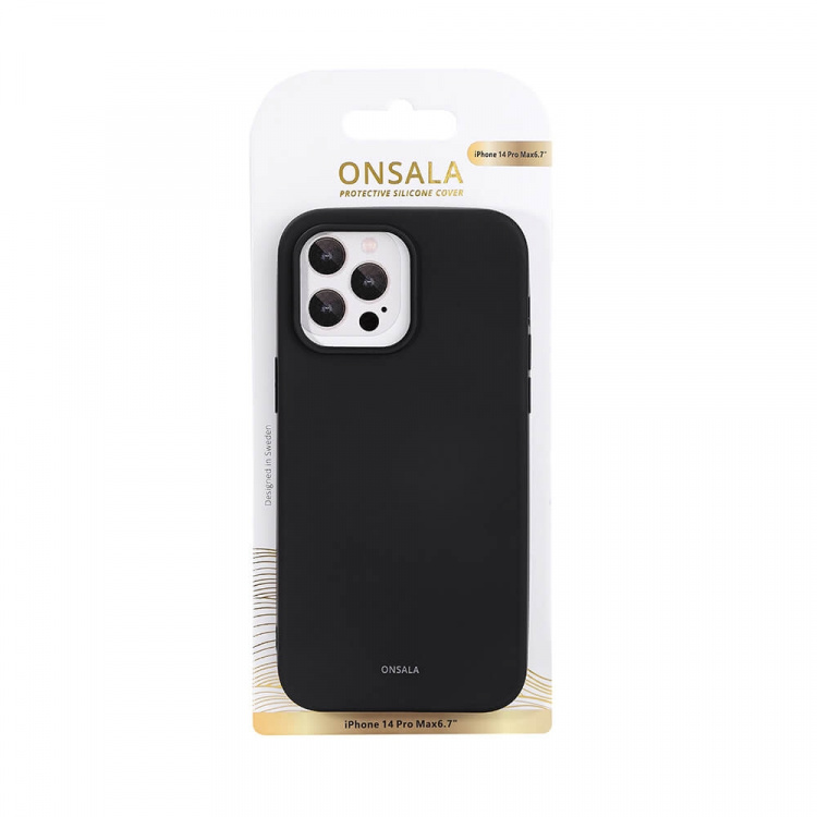 Onsala Mobilcover Silikone Black - iPhone 14 Pro Max