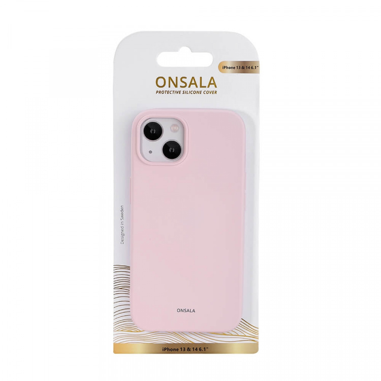 Onsala Mobilcover Silikone Chalk Pink - iPhone 13/14 Onsala Mobilcover Silikone Chalk Pink - iPhone 13/14