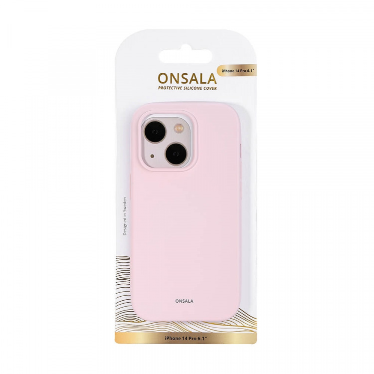 Onsala Mobilcover Silikone Chalk Pink - iPhone 14 Pro Onsala Mobilcover Silikone Chalk Pink - iPhone 14 Pro