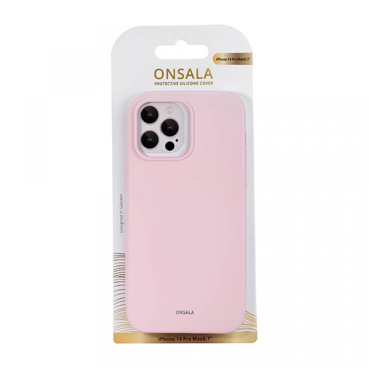Onsala Mobilcover Silikone Chalk Pink - iPhone 14 Pro Max Onsala Mobilcover Silikone Chalk Pink - iPhone 14 Pro Max