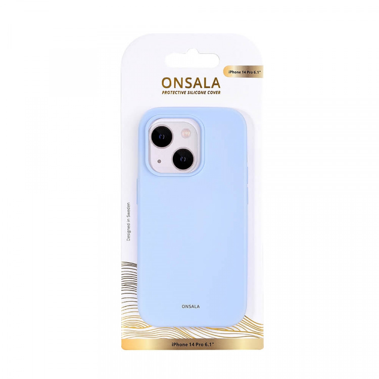 Onsala Mobilcover Silikone Light Blue - iPhone 14 Pro Onsala Mobilcover Silikone Light Blue - iPhone 14 Pro