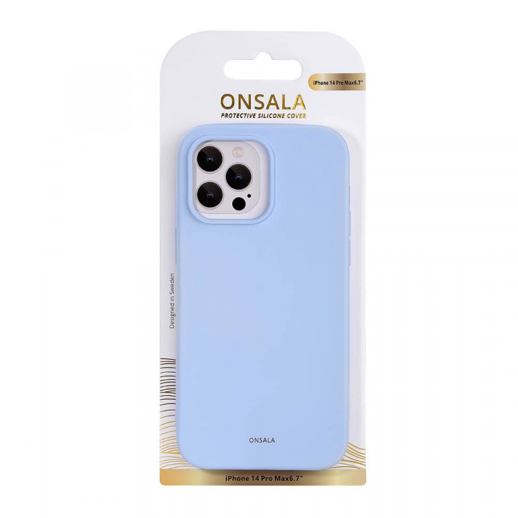 Onsala Mobilcover Silikone Light Blue - iPhone 14 Pro Max