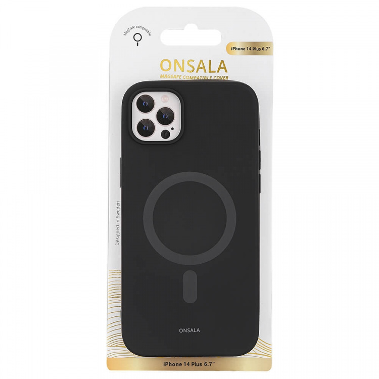 Onsala Mobilcover Silikone MagSeries Black - iPhone 14 Plus Onsala Mobilcover Silikone MagSeries Black - iPhone 14 Plus
