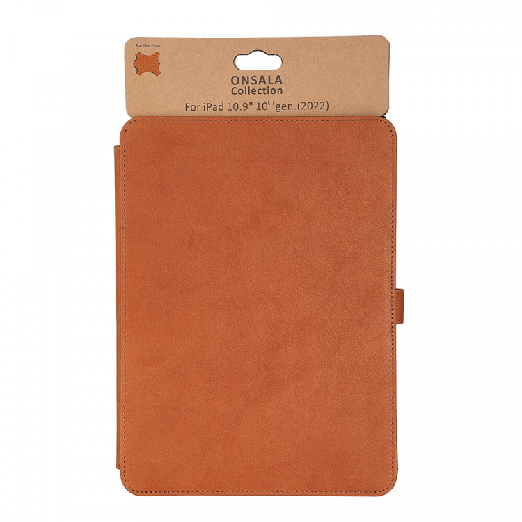 Onsala Tablet Cover Leather Brun - iPad 10,9