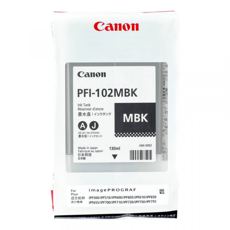 Canon Blæk 0894B001 PFI-102 Matsort