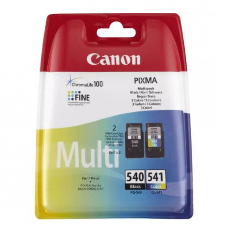 Canon Blæk Multipak 5225B006 PG-540/CL-541 Sort Cyan Magenta Gul