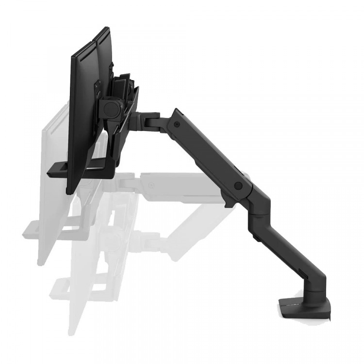 Ergotron HX Desk Dual Monitor Arm, Mattsvart