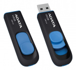 ADATA UV128 USB connector, 128GB, USB 3.0, black/blue