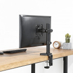 DELTACO Office Pivot pole mount monitor arm, black