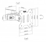 DELTACO Office Pivot pole mount monitor arm, black