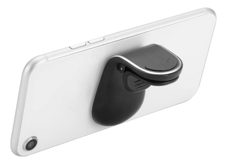 DELTACO magnetic car holder, angled air vent mount, for mobile, black