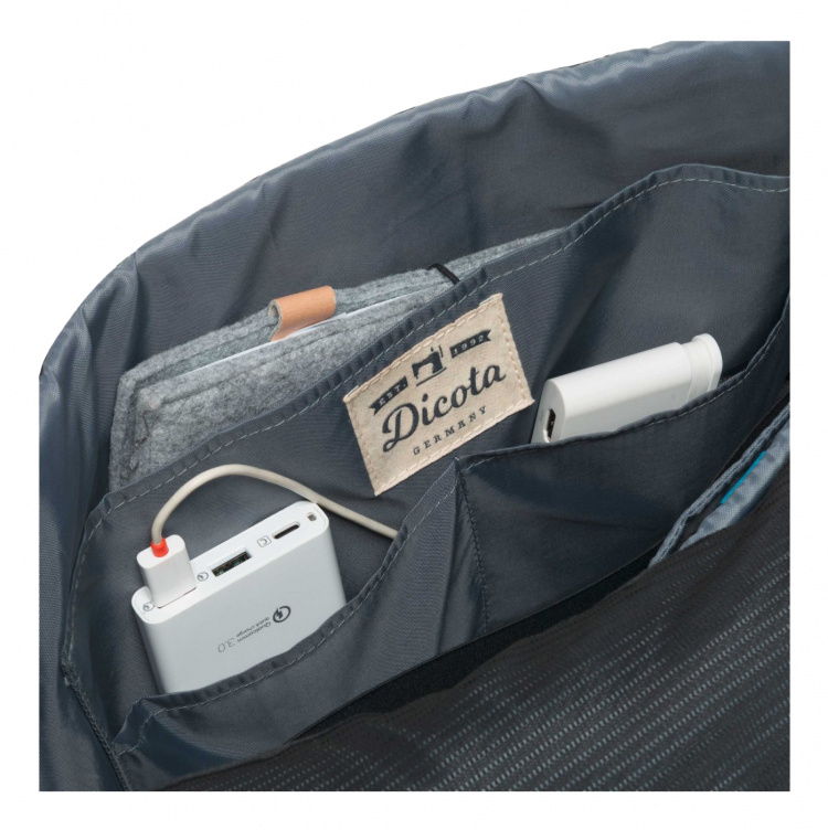 Dicota Eco Messenger Bag MOVE 13-15.6”, Axelremsväska, Svart