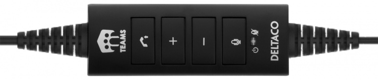 DELTACO Office USB stereo headset, Teams and Webex compatible, volume DELTACO Office USB stereo headset, Teams and Webex compatible, volume