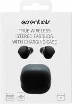 Essentials True Wireless Stereo in-ear, IPX6, dual earbuds, Sort