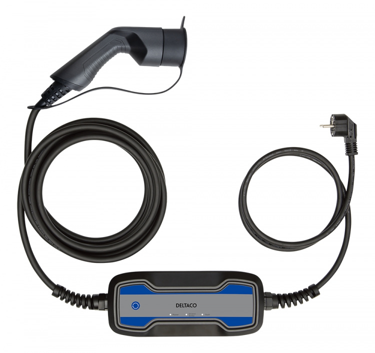 DELTACO e-Charge, cable Mode2, Schuko - type 2, 6-8A, 4+1,5M DELTACO e-Charge, cable Mode2, Schuko - type 2, 6-8A, 4+1,5M