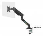 DELTACO GAMING Premium RGB Single monitor arm, remote controller,black