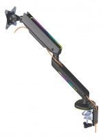 DELTACO GAMING Premium RGB Single monitor arm, remote controller,black