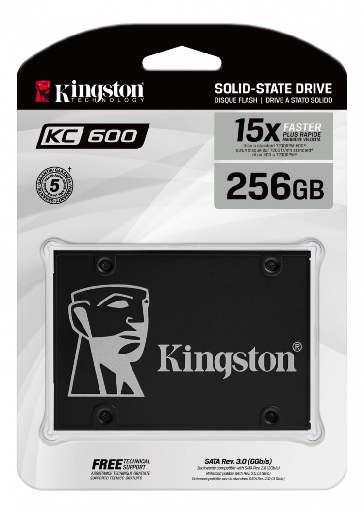 Kingston 256G SSD KC600 SATA3 2.5