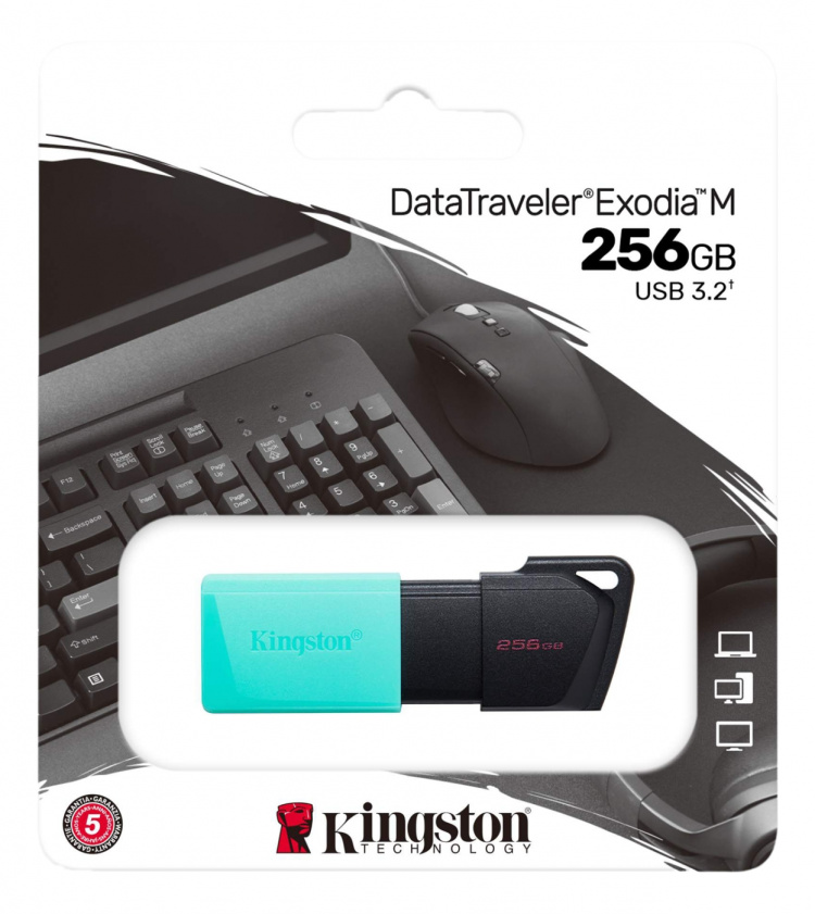 Kingston DataTraveler Exodia M USB-nøgle, 256 GB