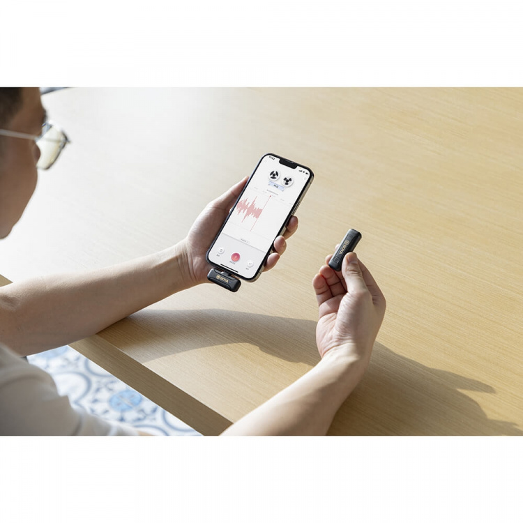 BOYA Trådløst mikrofonsystem x1 BY-WM3 med lightningstik BOYA Trådløst mikrofonsystem x1 BY-WM3 med lightningstik