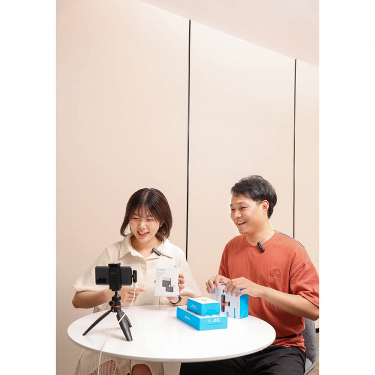 BOYA Trådløst mikrofonsystem x2 BY-WM3 för Iphone iOS, Lightning