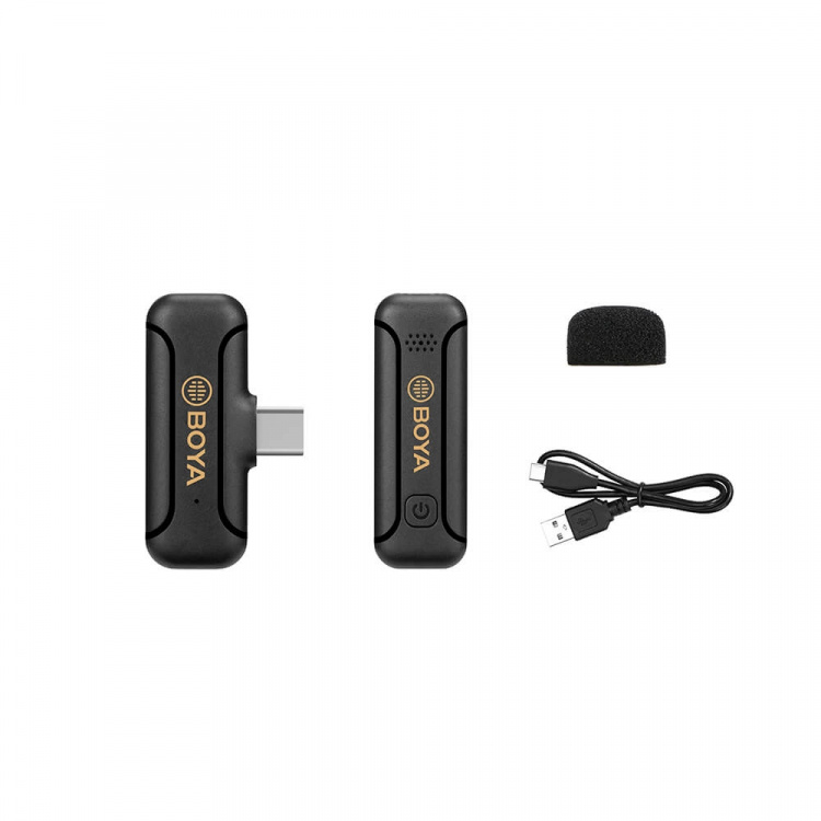 BOYA Trådløst mikrofonsystem x1 BY-WM3 til USB-C BOYA Trådløst mikrofonsystem x1 BY-WM3 til USB-C