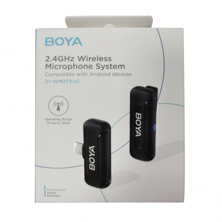 BOYA Trådløst mikrofonsystem x1 BY-WM3 til USB-C BOYA Trådløst mikrofonsystem x1 BY-WM3 til USB-C