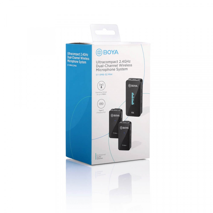 BOYA Trådløs mikrofon x2 BY-XM6-S2 Mini 3,5mm