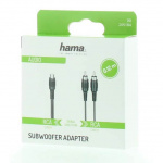 Hama Adapter Audio Subwoofer 2x RCA Hanstik til RCA Hunstik