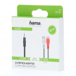 Hama Adapter Audio 2x RCA Hunstik til 3.5 Jack hanstik